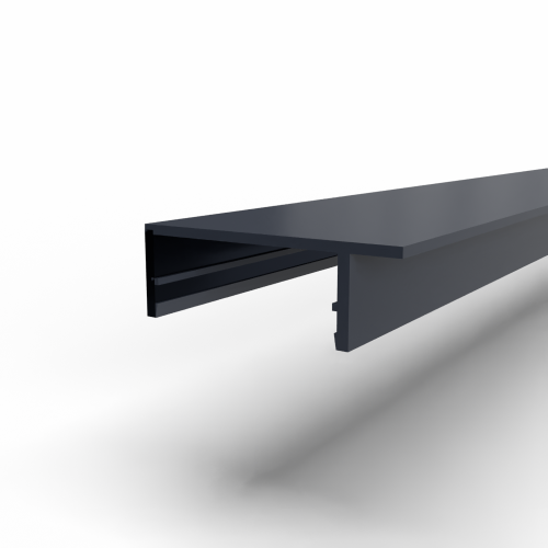 Afdekkap bovenzijde met lip-1000 mm-Antraciet gelijkend RAL 7016