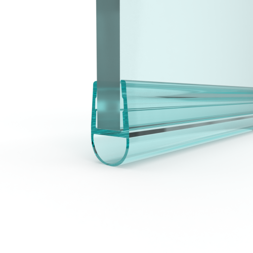 Douchedeurafdichting 2200mm - tbv 6mm glas- met balg-8 mm-2200 mm