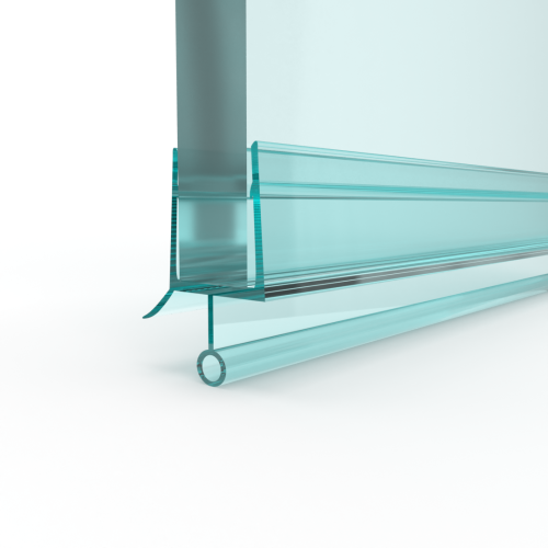 Douchedeurafdichting met ronde balg midden en platte balg zijkant-8 mm-1000 mm