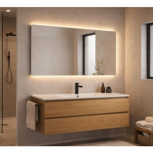 LED spiegel op maat - indirecte verlichting rondom