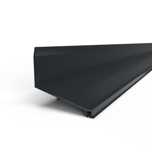 Aluminium muuraansluitprofiel Antraciet