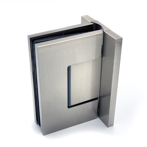 Porto Premium glas/wand 90° tweezijdig scharnier - RVS