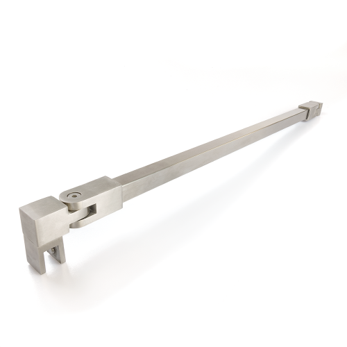 Stabilisatiestang set vierkant glas/wand 1000 mm - RVS