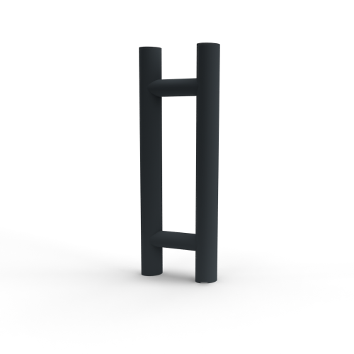 T-greep voor glazen deur ø 25mm - L: 500x400mm - Zwart