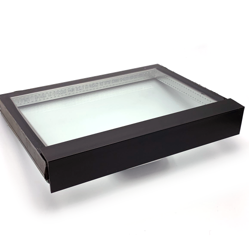 Kunststof hoeklijn 20 x 60 voor afdichting kopse kant van Triple glas zwart