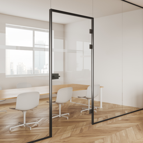 XL Deurkozijn voor glas van 2,4m² Zwart