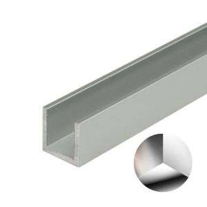 U-profiel 15 x 15 x 15 x 1,5 mm - 2500 mm