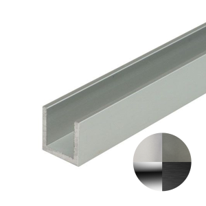 Aluminium U-profiel 15x15x15x2