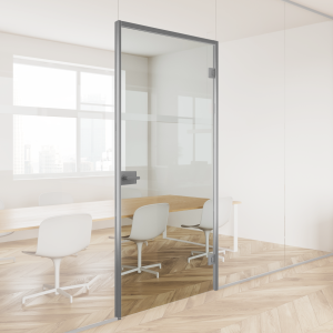 Glazen deur met deurkozijn 2,1m² - Aluminium