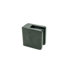 Balustrade glasklem vierkant - Zwart -  45 x 45 mm (10 mm gelaagd glas)