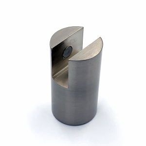 Glasbevestiging rond t.b.v. stabilisatiestang plafondmontage 6-8 mm - RVS