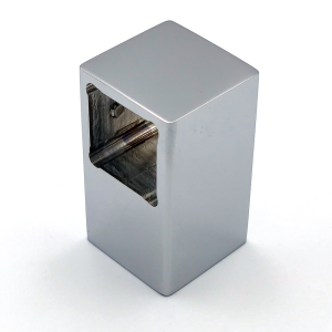 T-adapter voor stabilisatiestang vierkant - Chroom