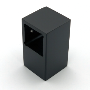 T-adapter voor stabilisatiestang vierkant - Zwart