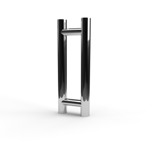 T-greep voor glazen deur ø 25mm - L: 300x200mm - chroom