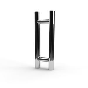 T-greep voor glazen deur ø 25 mm - L: 500x400 mm - Chroom