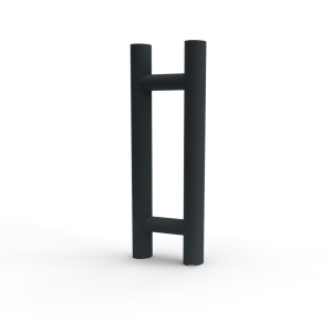 T-greep voor glazen deur ø 25mm - L: 500x400mm - Zwart
