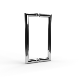 U-greep rond voor glazen deur ø 25mm - L: 325x300mm - chroom