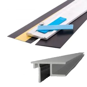 Celest balustrade klemstrip, inlegrubbers en afdekkap