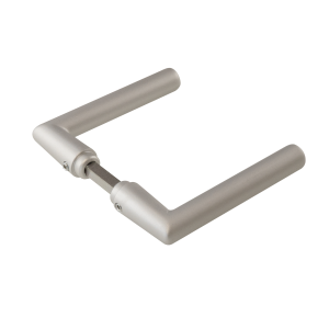 Deurkruk rond, haaks - Aluminium 